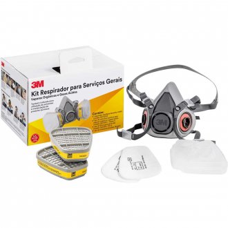 RESPIRADOR 6200 KIT COMPLETO US0 GERAL 3M