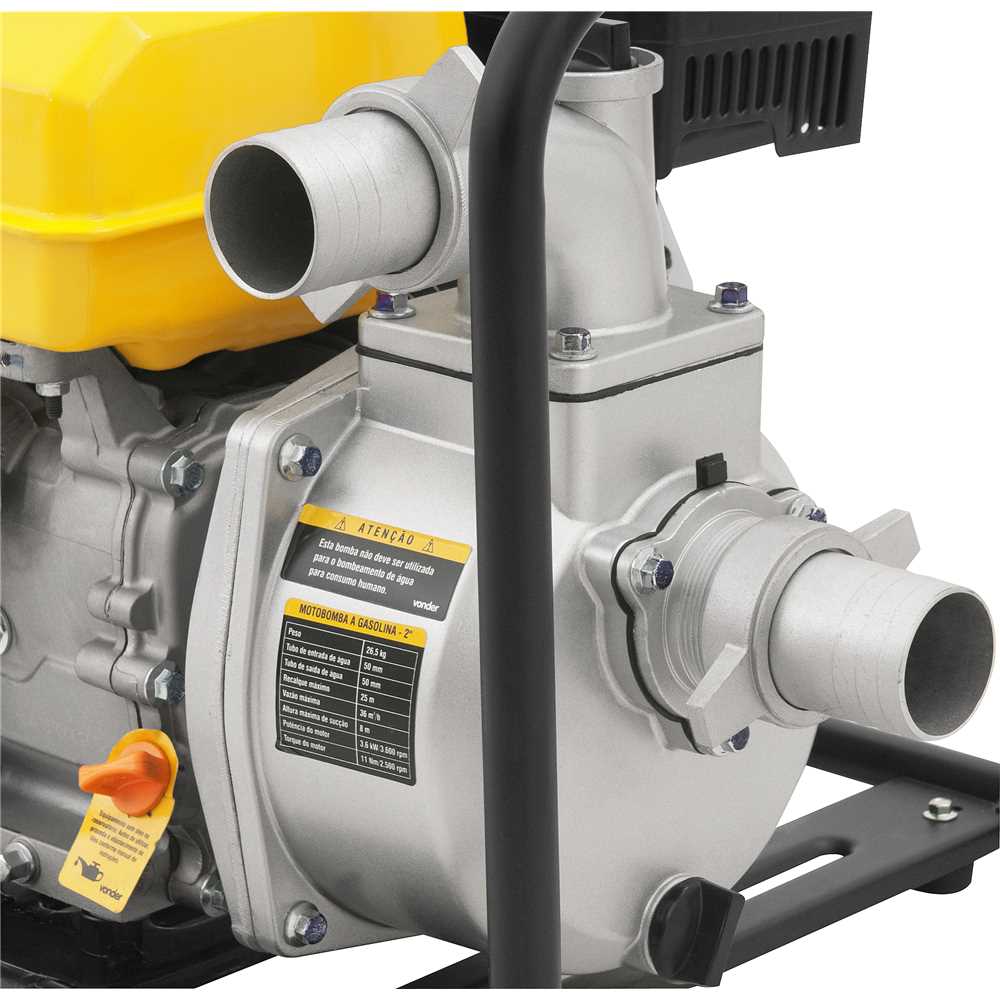MOTOBOMBA GASOLINA 2 COM 4 TEMPOS VONDER