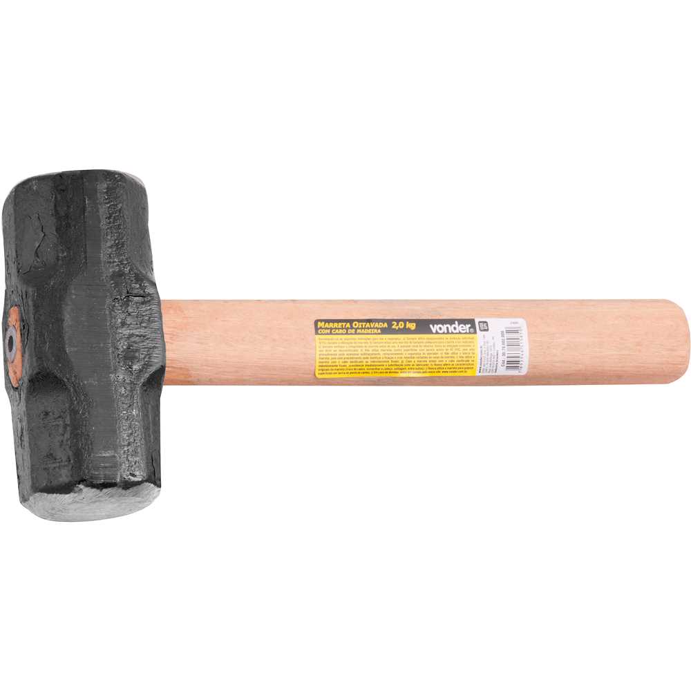 MARRETA 2,0KG COM CABO OITAVADA 3078002000 VONDER