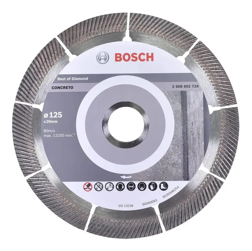 DISCO DIAMANTADO 125X20MM TURBO CONCRETO BOSCH