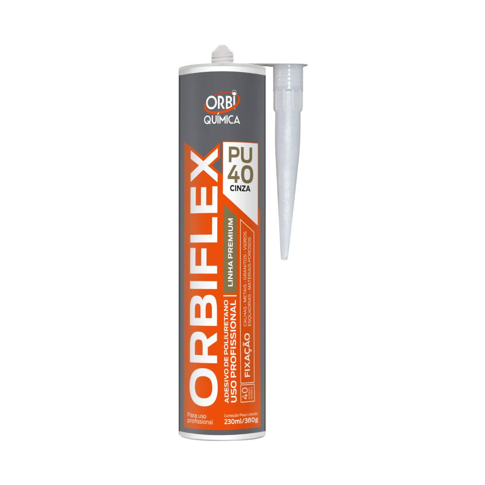ADESIVO POLIURETANO CINZA 380G PU40 PREMIUM ORBIFLEX