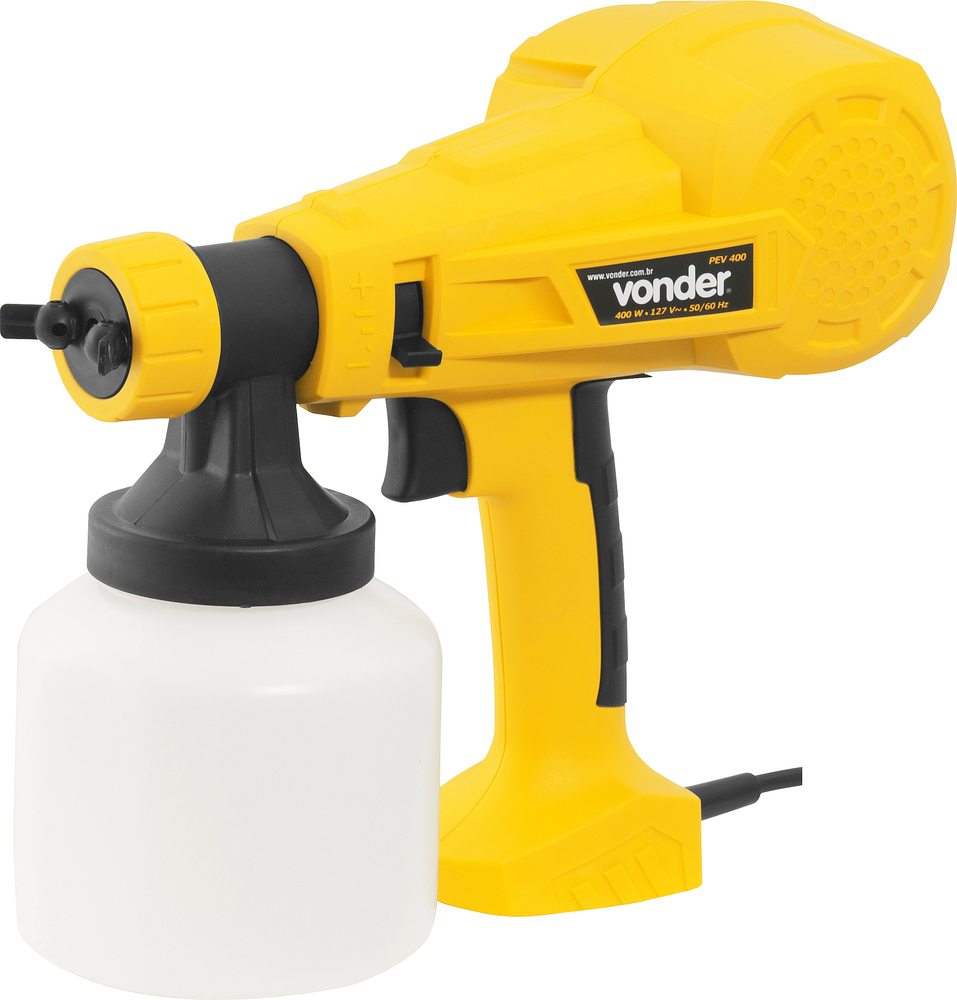 PISTOLA PARA PINTURA E PULVERIZADOR 400W PEV400 127V PEV400 VONDER