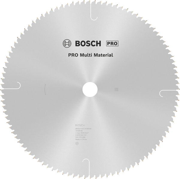 DISCO PARA SERRA CIRCULAR COM VID 350MM 100 DENTES MULT BOSCH