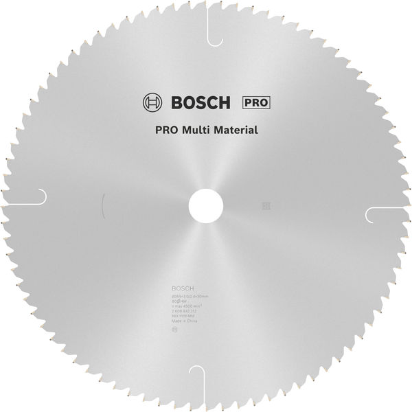DISCO PARA SERRA CIRCULAR COM VID 350MM 80 DENTES MULT BOSCH