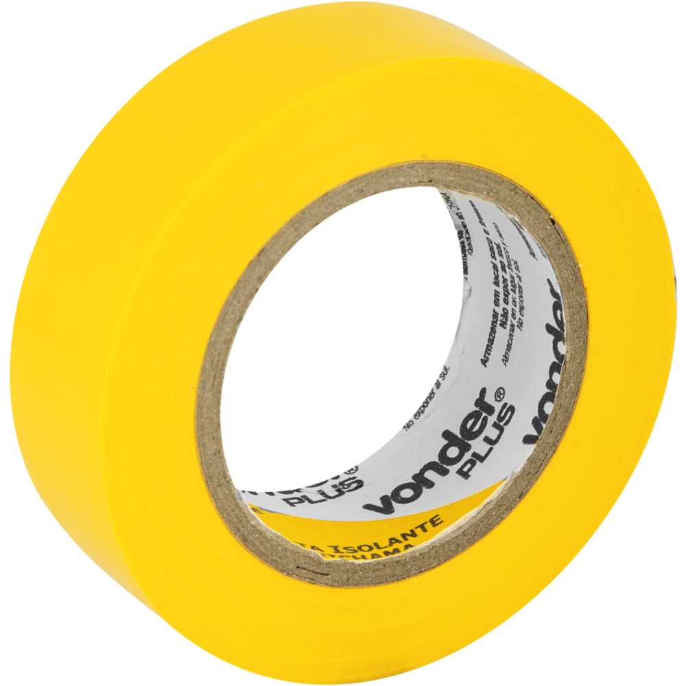FITA ISOLANTE 19MMX10M AMARELA VONDER PLUS