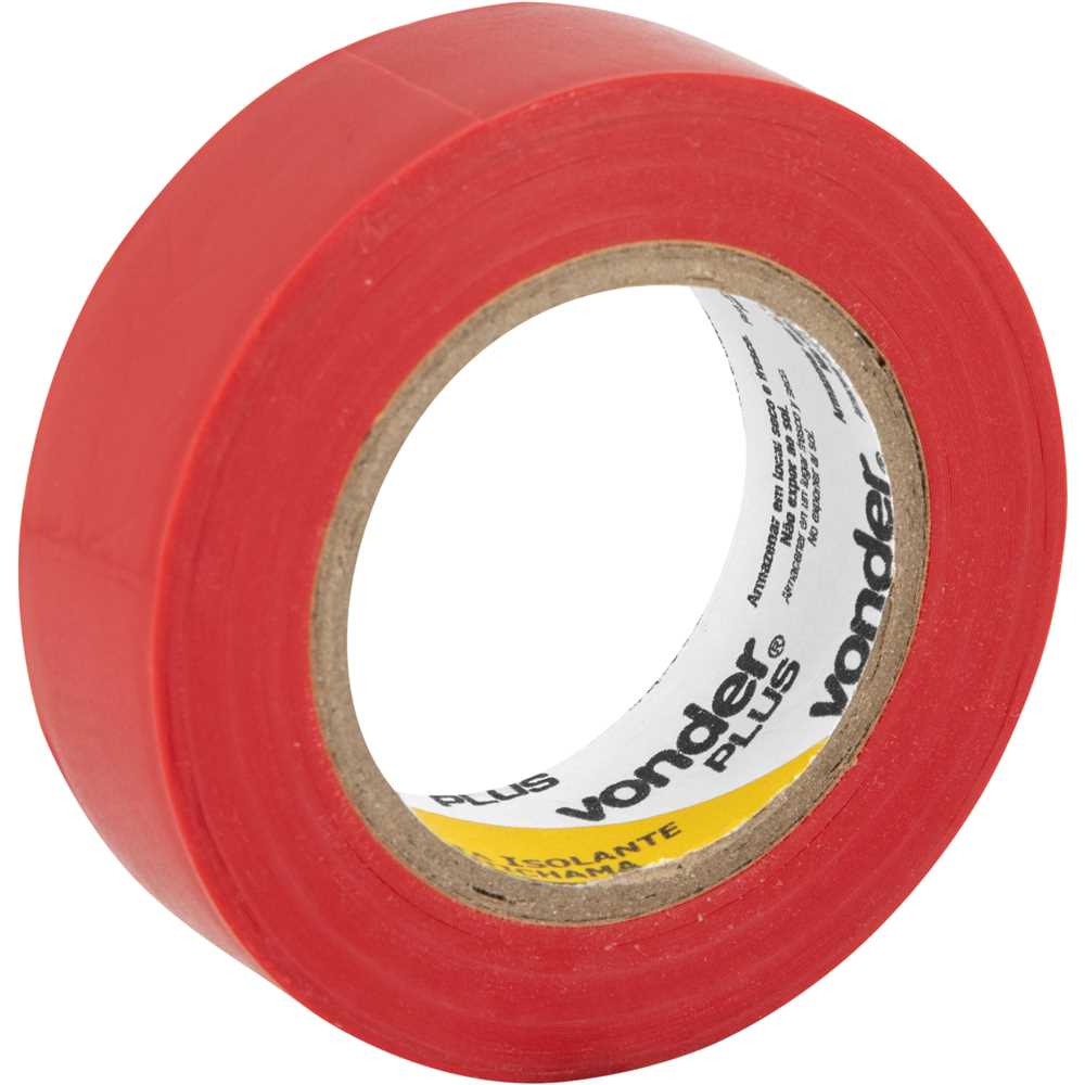 FITA ISOLANTE 19MMX10M VERMELHA VONDER PLUS