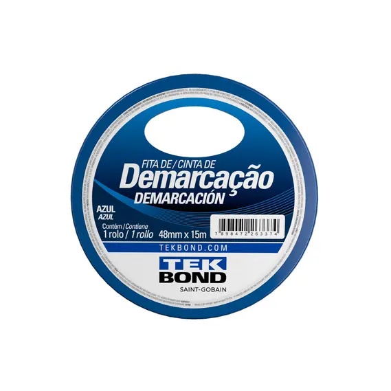 FITA DEMARCACAO DE SOLO AZUL 48MMX15M TEKBOND