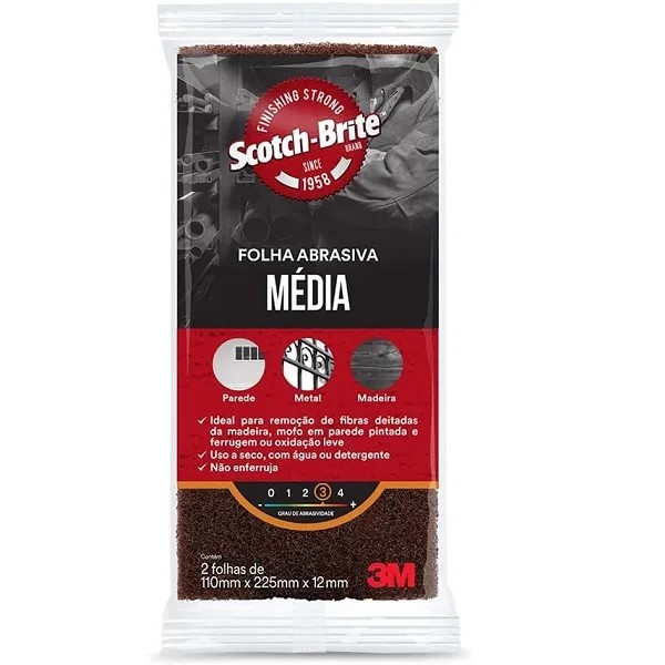 ESPONJA ABRASIVA MEDIO SCOTCH-BRITE 3M