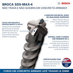 BROCA SDS MAX 22X320MM MAX-4 BOSCH