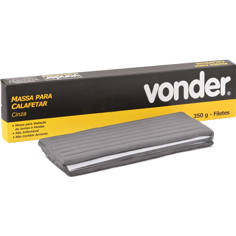 MASSA CALAFETAR 350G CINZA VONDER