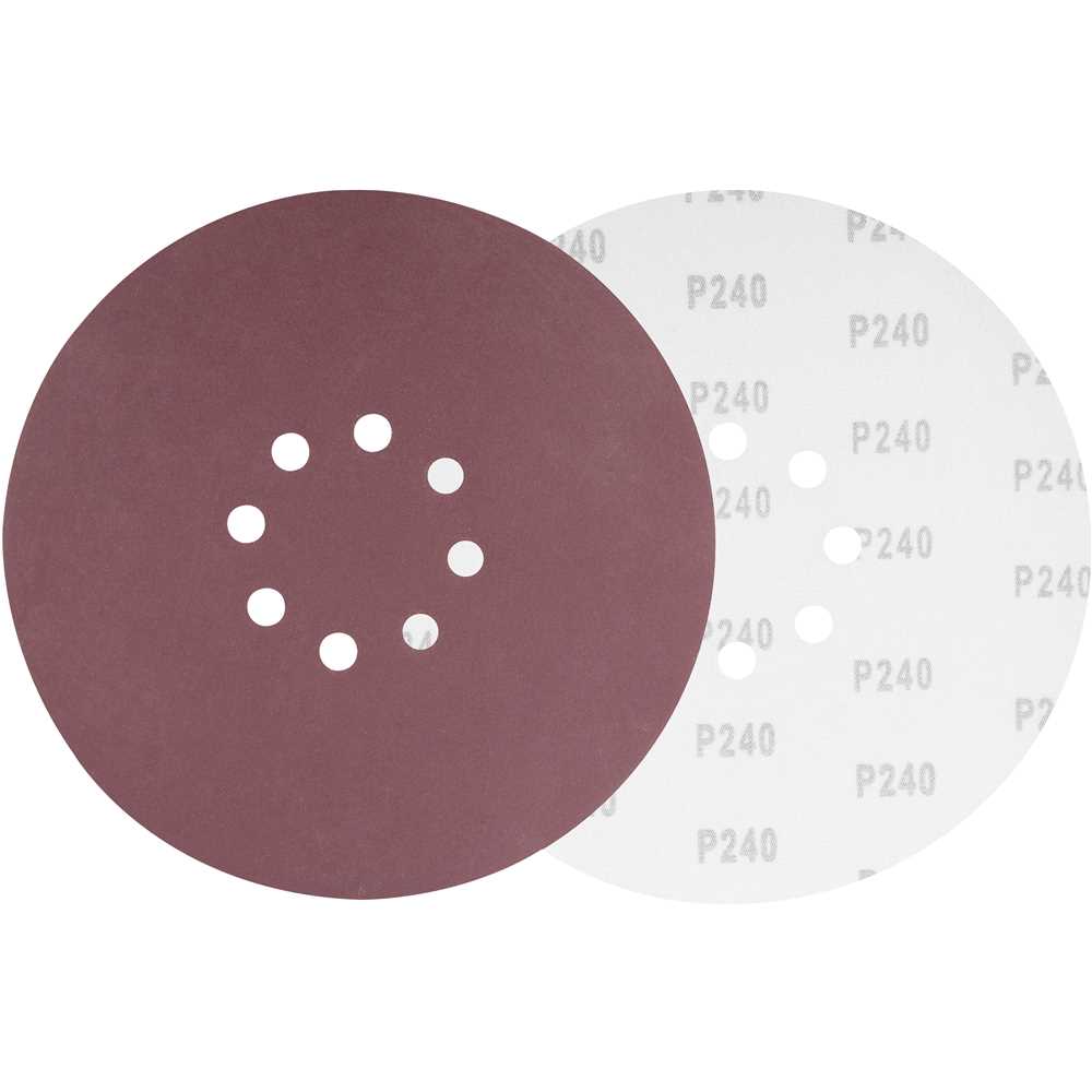 DISCO DE LIXA COM VELCRO 225MM GRAO 240 COM 10 PECAS VONDER