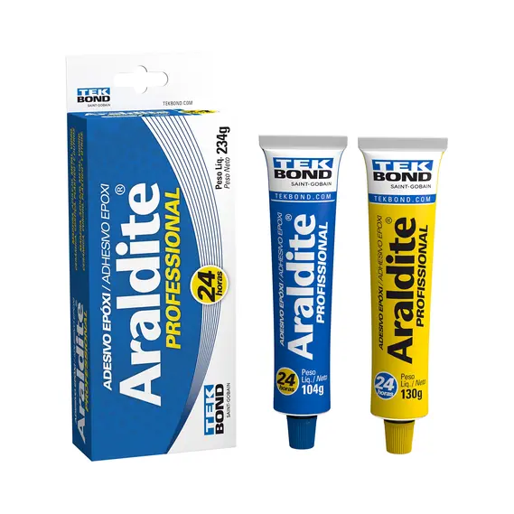 ADESIVO EPOXI ARALDITE 24H PROFISSIONAL 234G TEKBOND