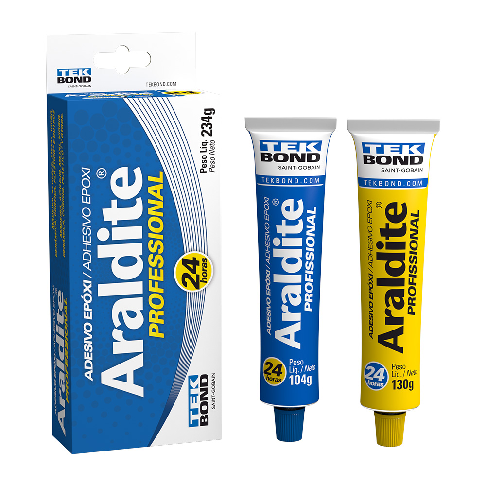 ADESIVO EPOXI ARALDITE 24H PROFISSIONAL 234G TEKBOND