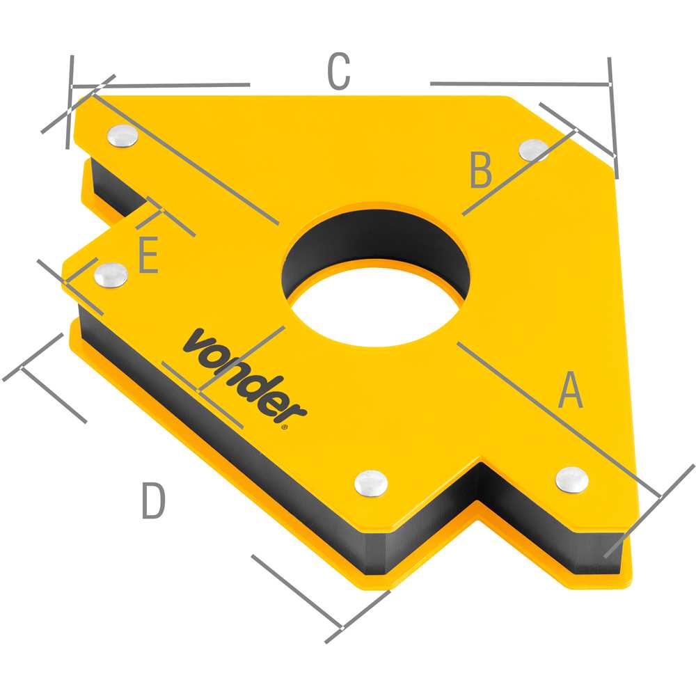 ESQUADRO MAGNETICO 30KG PARA SOLDA TRIANGULAR VONDER