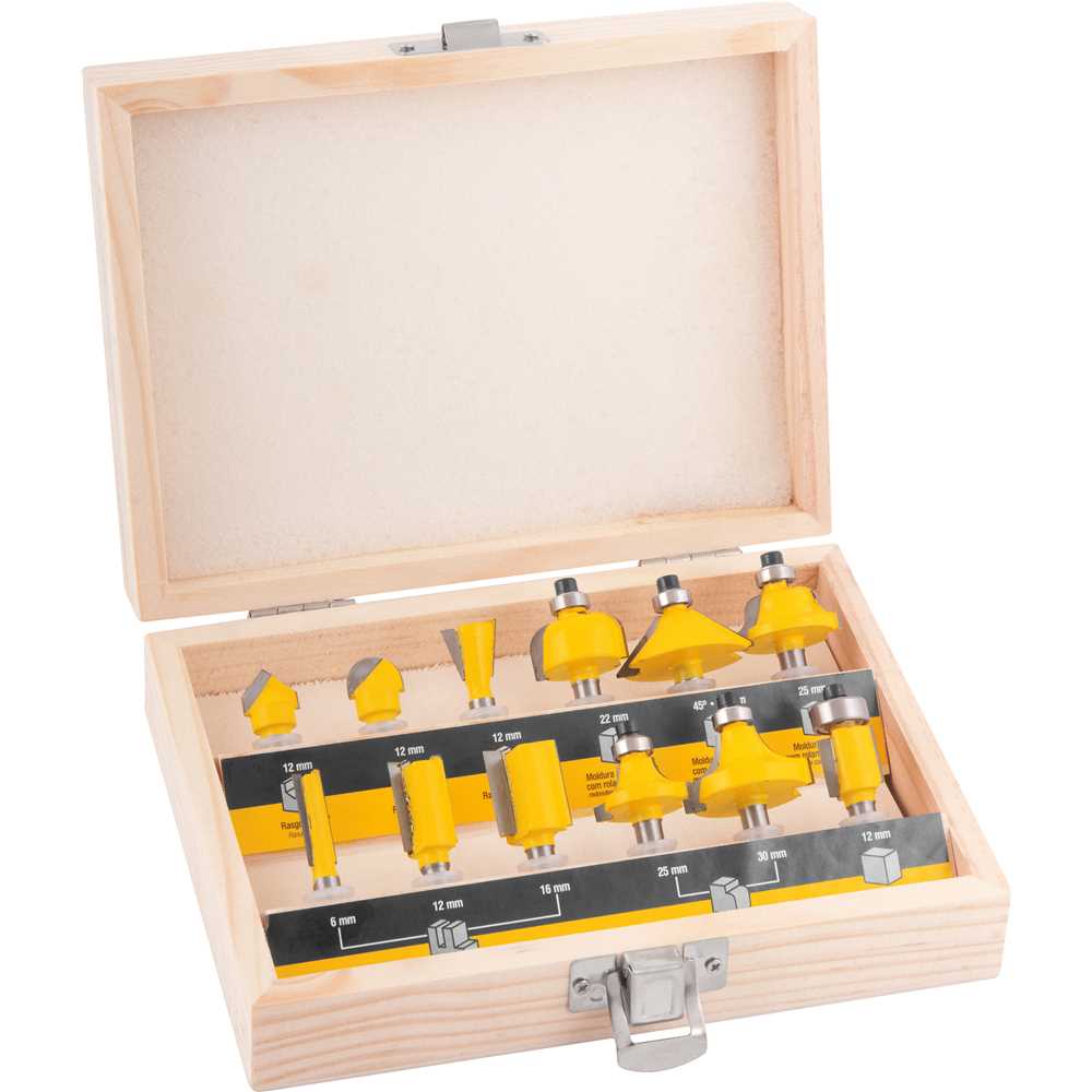 JOGO DE FRESA COM 12 PEÇAS HASTE 6MM 5314120120 VONDER
