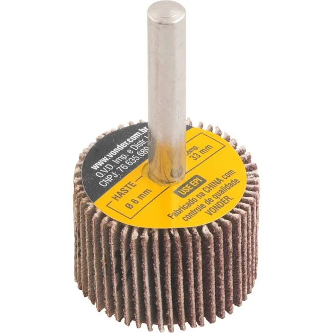 RODA LIXA 030X20MM GRAO 080 VONDER