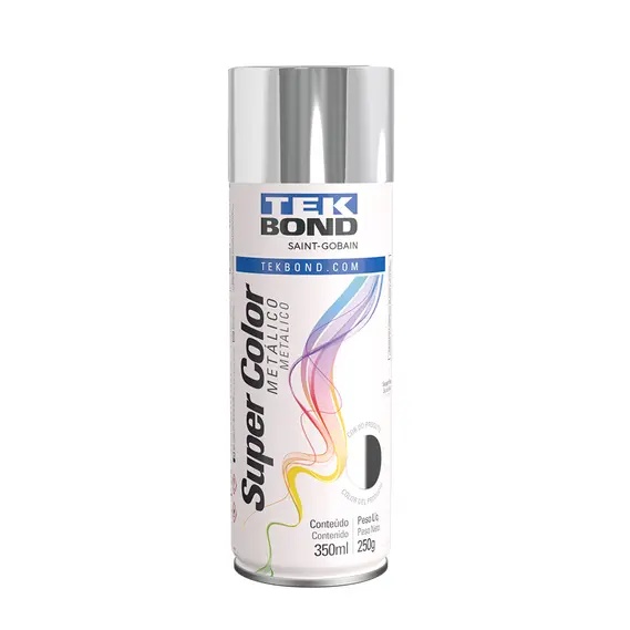 TINTA SPRAY CROMADO METALICO 350ML TEKBOND