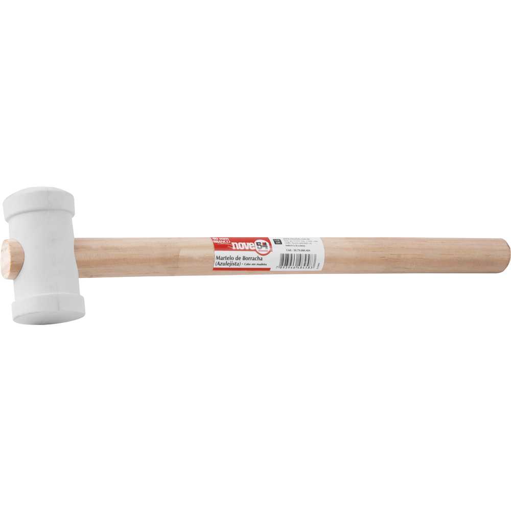 MARTELO BORRACHA 40MM BRANCO NOVE54