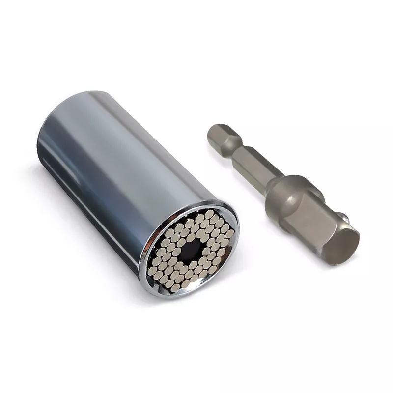 SOQUETE UNIVERSAL ENCAIXE 3/8 7A19MM COM BITS ADAPTADOR