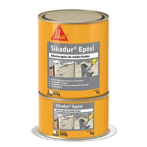 ADESIVO EPOXI BICOMPONENTE A+B 1,0KG SIKADUR SIKA