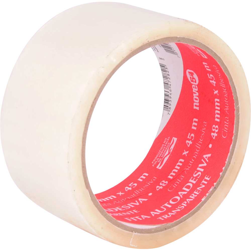 FITA EMBALAGEM 48MMX45M TRANSPARENTE NOVE54
