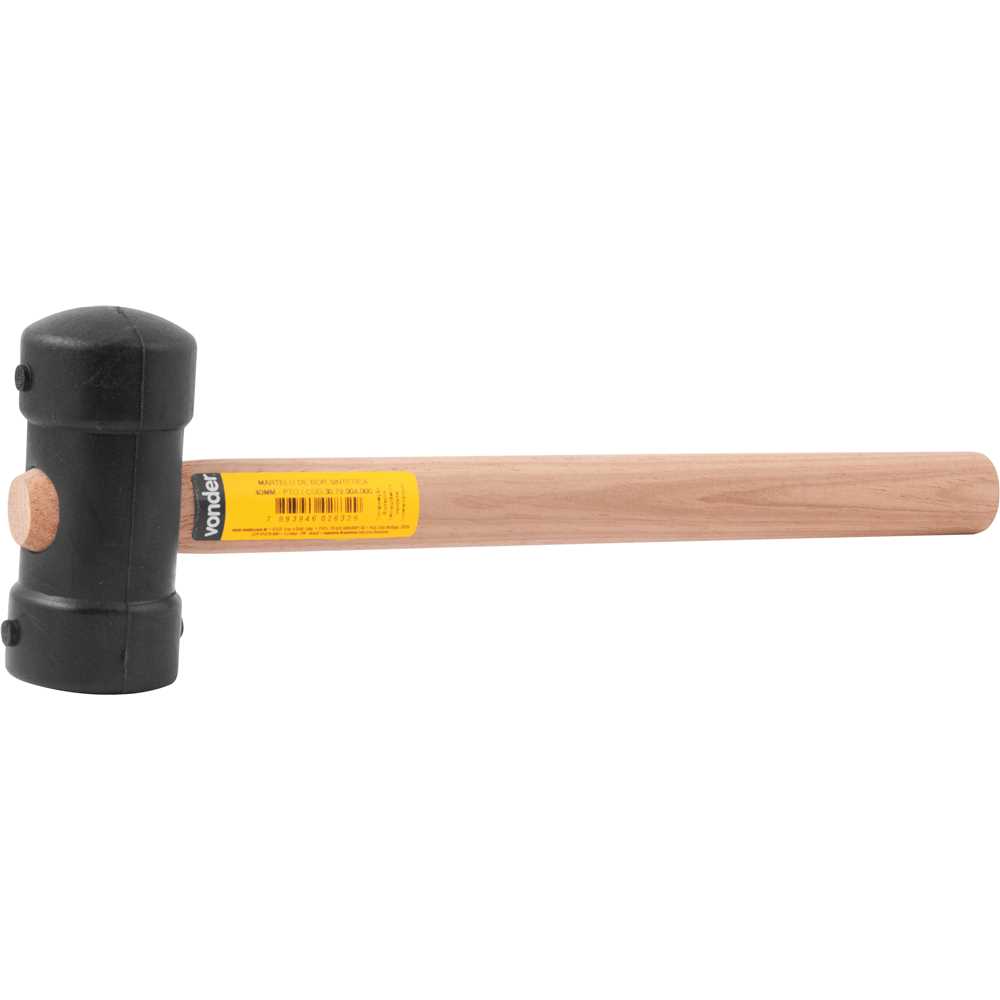MARTELO BORRACHA 40MM PRETO VONDER