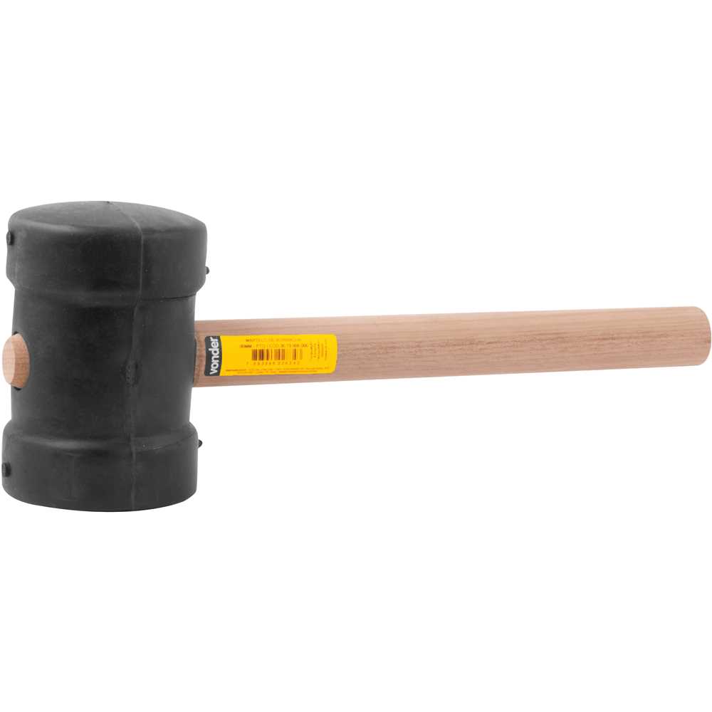 MARTELO BORRACHA 80MM PRETO VONDER