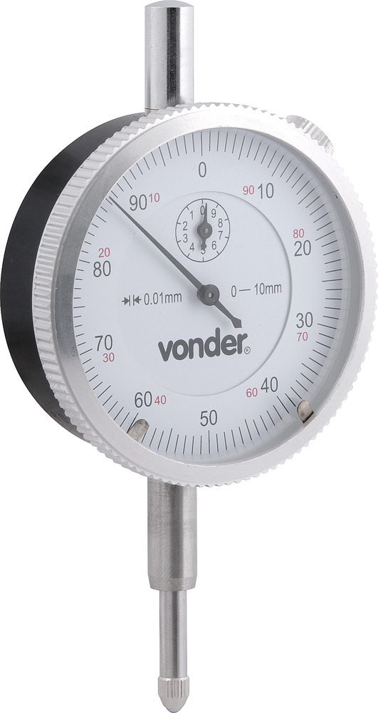 RELOGIO COMPARADOR 0-10MM 0,01MM RC010 VONDER