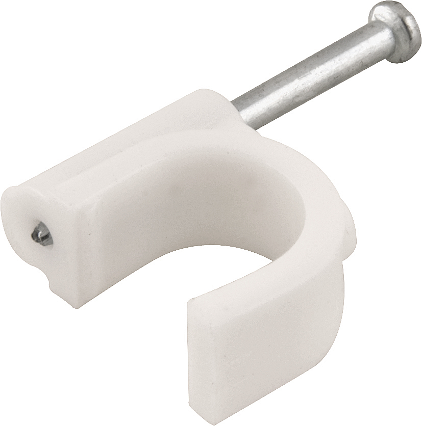GRAMPO FIXA FIO REDONDO 10MM CARTELA COM 20 PECAS VONDER