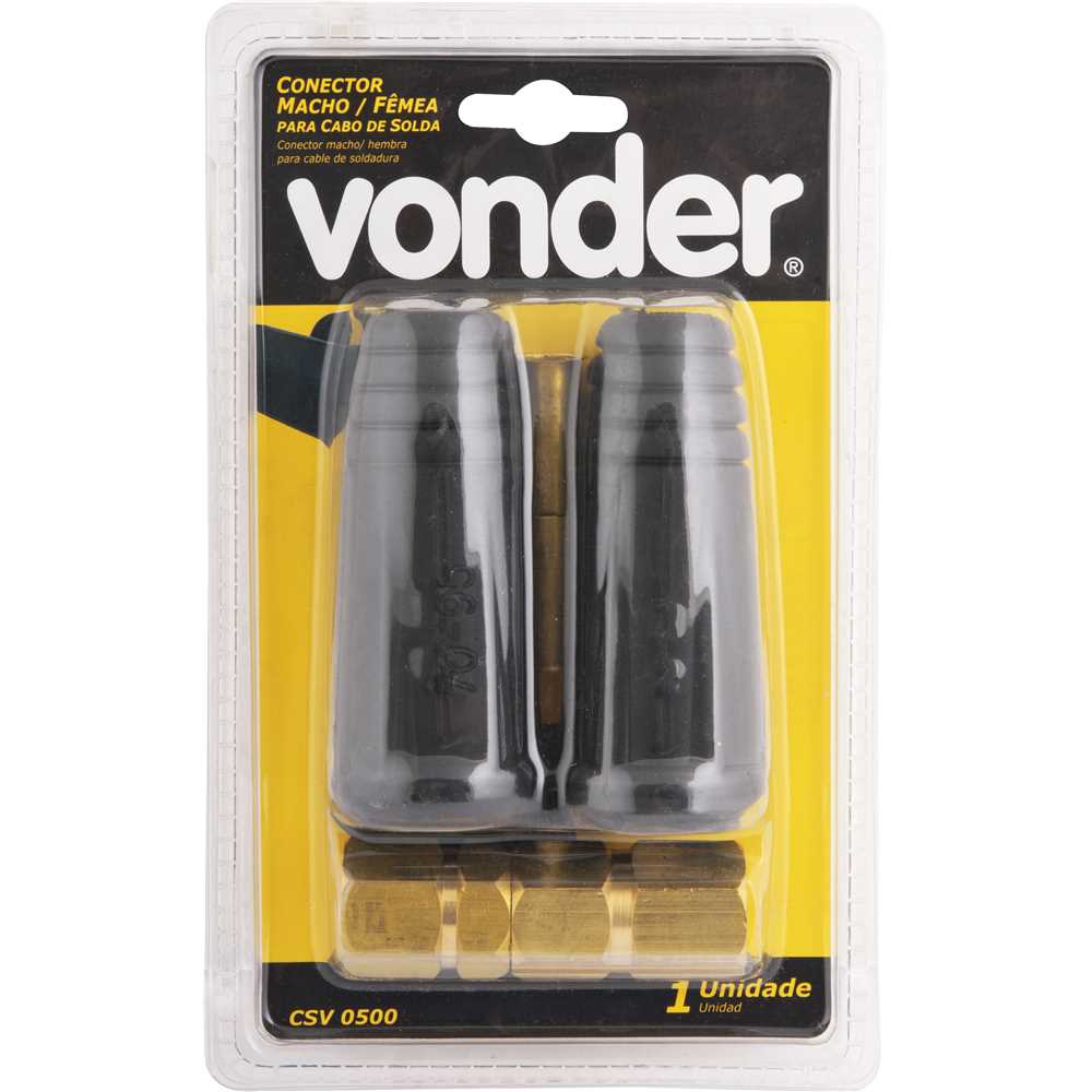 CONECTOR RÁPIDO MACHOXFEMEA PARA CABO DE SOLDA 13MM BOR VONDER