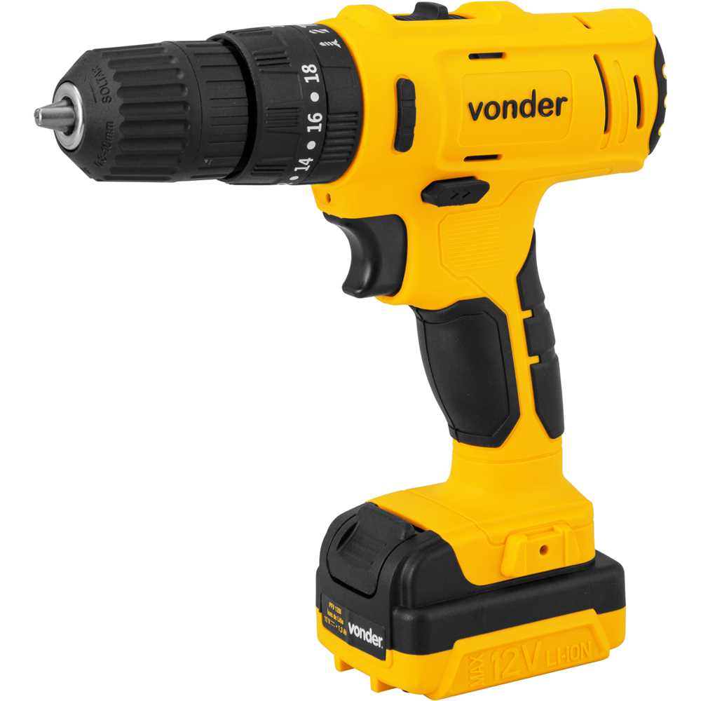 PARAFUSADEIRA E FURADEIRA DE IMPACTO A BATERIA 12V PFV120I BIVOLT VONDER