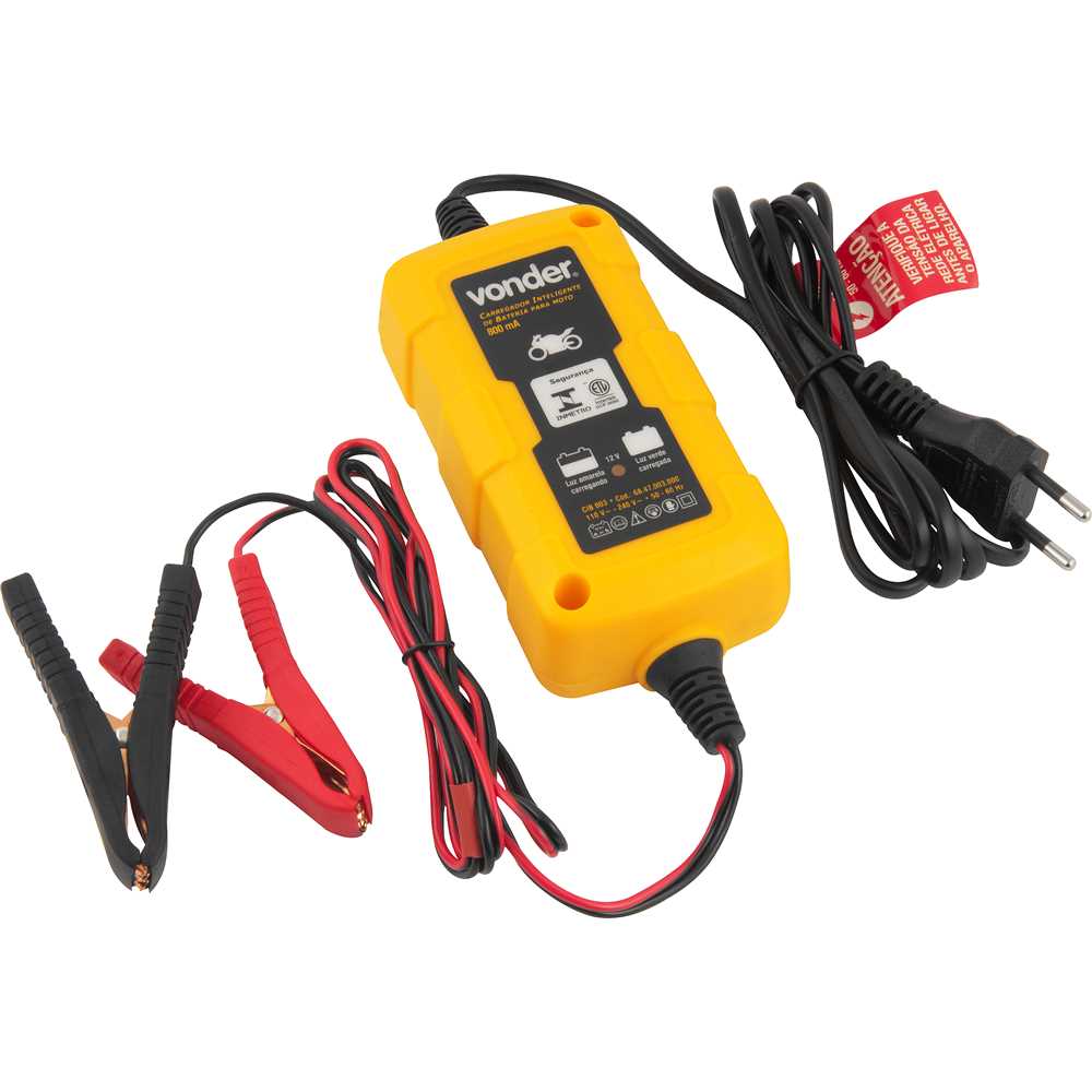 CARREGADOR DE BATERIA 12V 030AH CIB003 MOTO BIVOLT VONDER