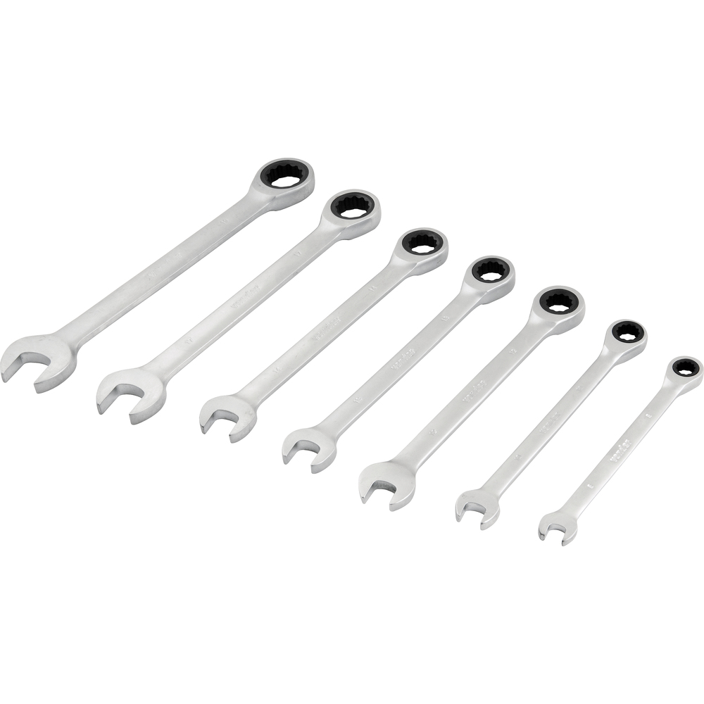 JOGO DE CHAVE COMBINADA COM CATRACA 8X19MM COM 7 PECAS VONDER
