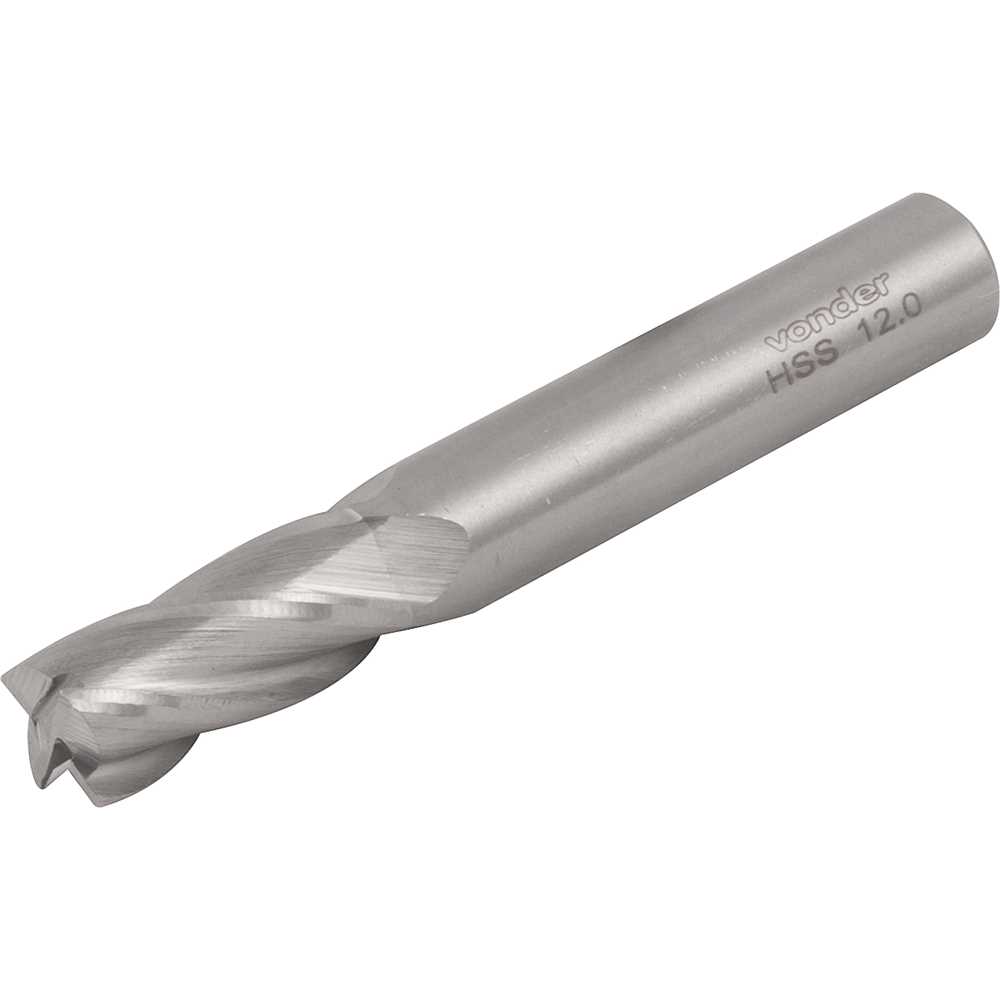FRESA DE TOPO AÇO RÁPIDO 12MM 4 CORTES VONDER