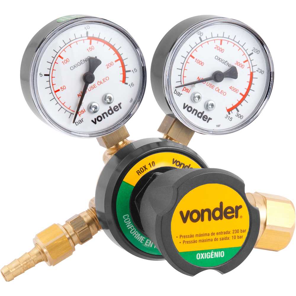 REGULADOR PRESSÃO OXIGÊNIO VONDER