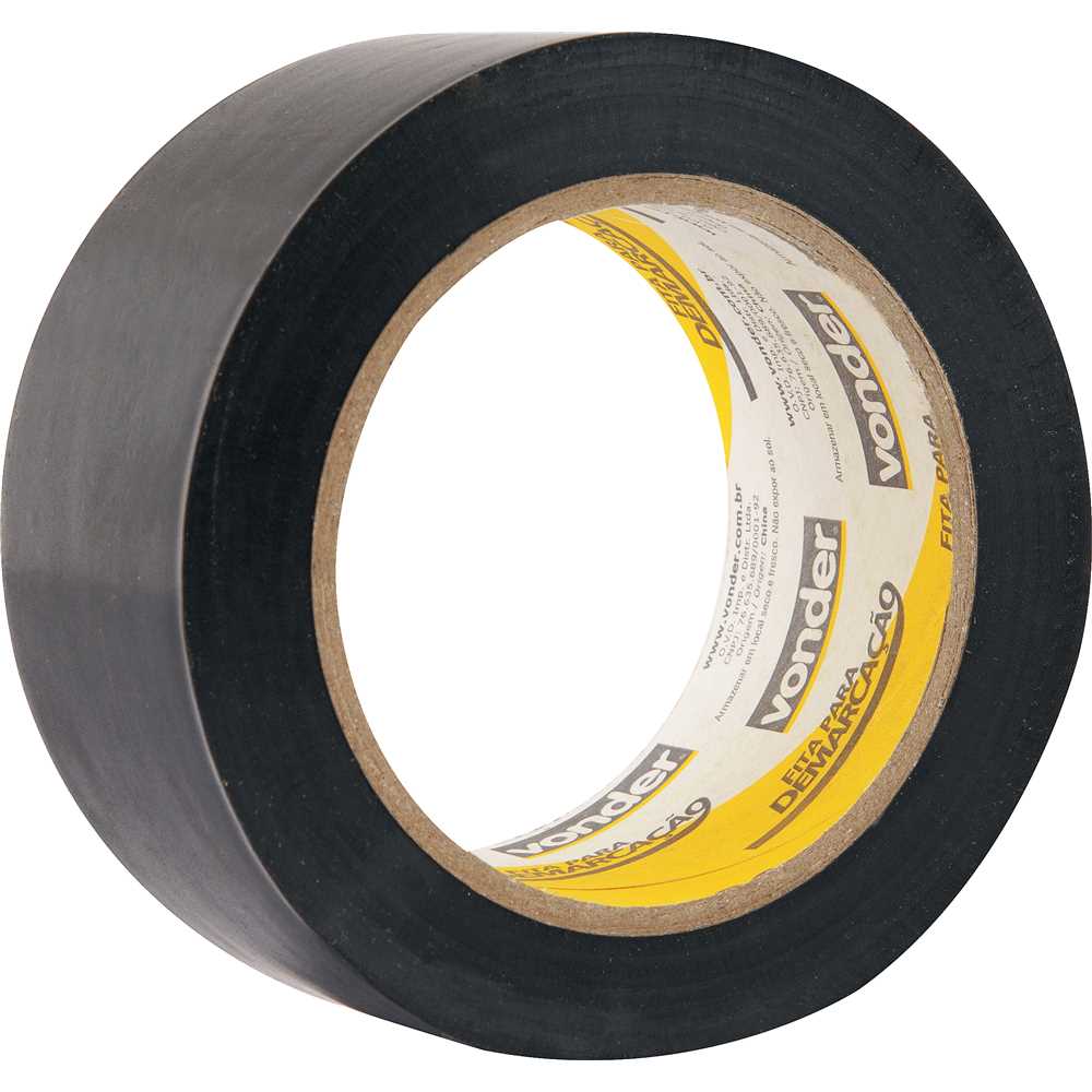 FITA DEMARCACAO DE SOLO PRETA 48MMX30M VONDER