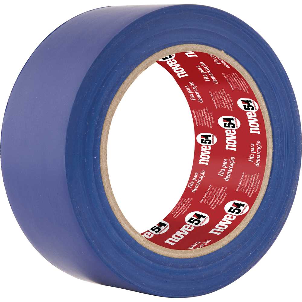FITA DEMARCACAO DE SOLO AZUL 48MMX30M NOVE54