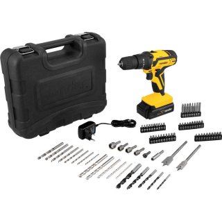 PARAFUSADEIRA E FURADEIRA DE IMPACTO A BATERIA 12V PFV074 COM 74 PECAS BIVOLT VONDER