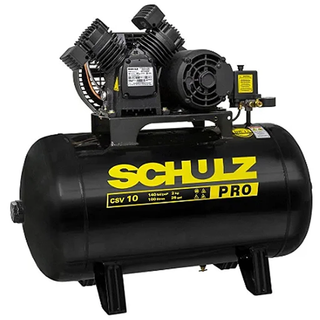 COMPRESSOR DE AR 2,0HP 10,0PES 100L CSV10 PRO 127V SCHULZ