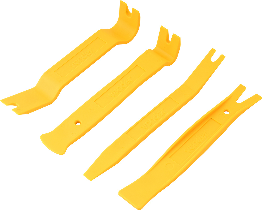 JOGO DE ESPATULAS DE NYLON COM 4 PECAS VONDER