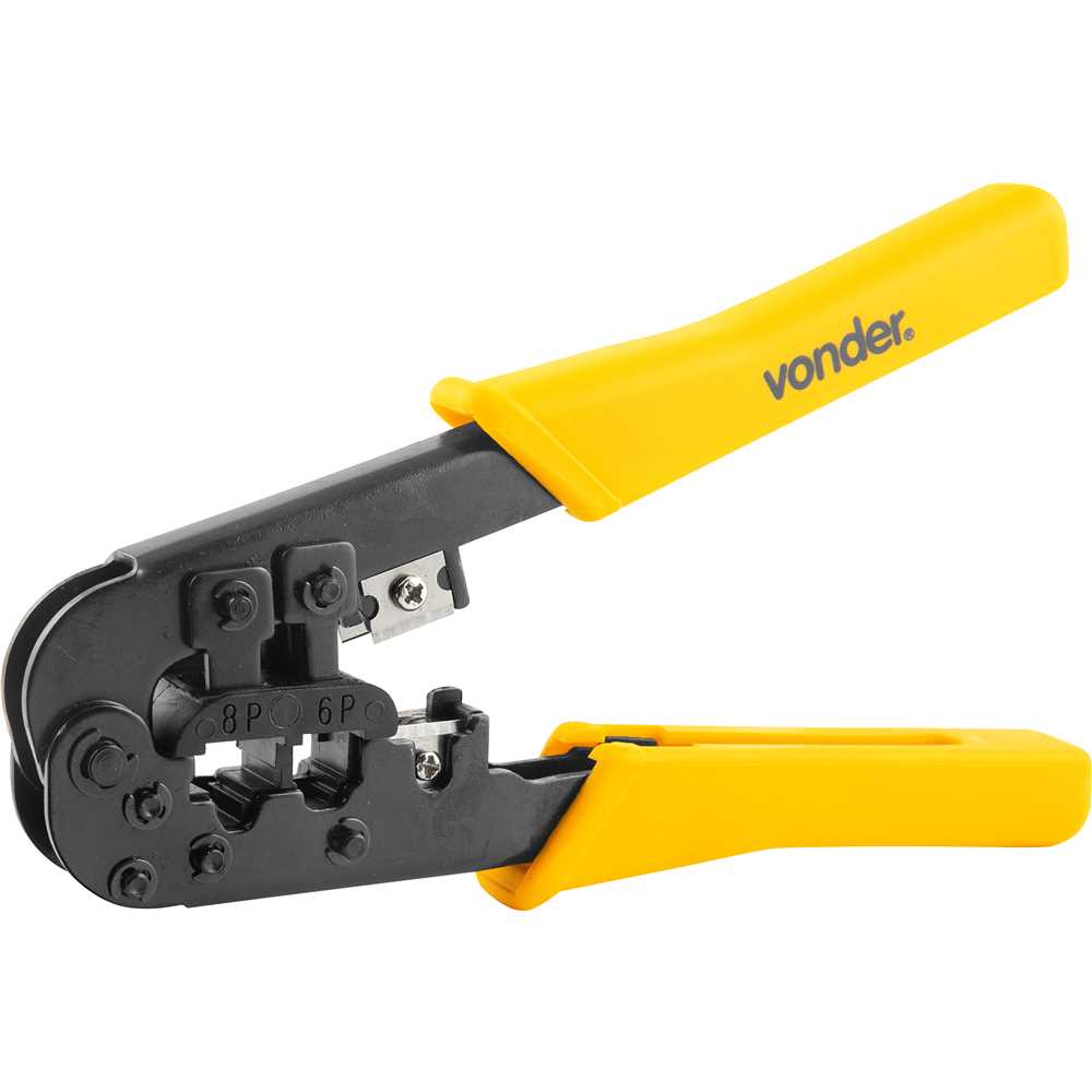 ALICATE CRIMPADOR RJ11/RJ12/RJ45 COM 26 PEÇAS VONDER