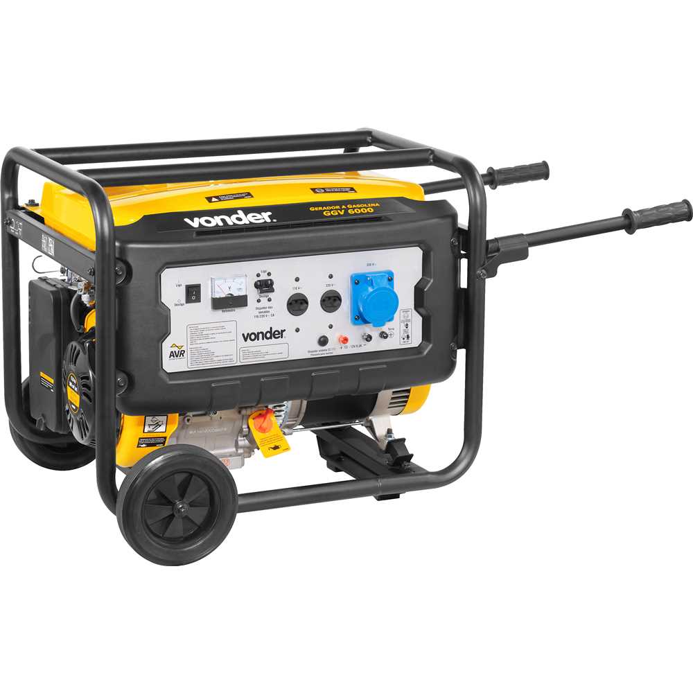 GERADOR A GASOLINA 4 TEMPOS MONOFASICO 6,0KVA 127/220V VONDER