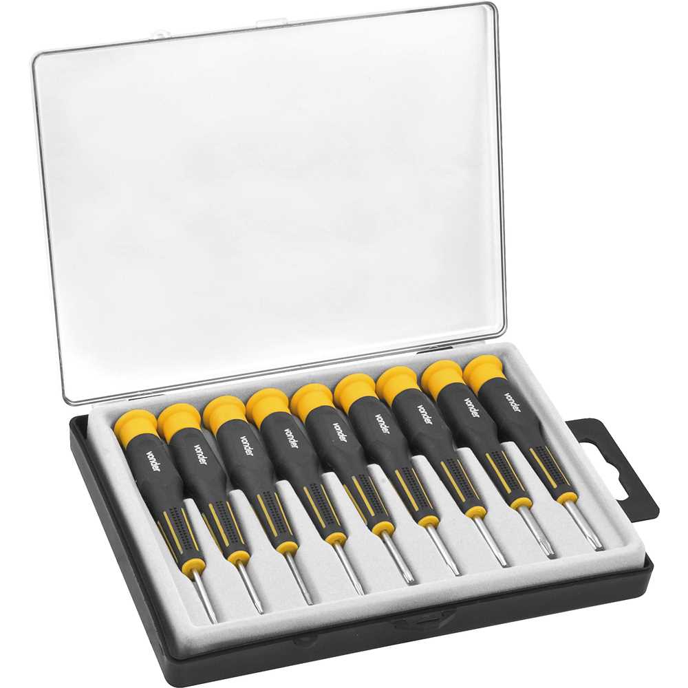JOGO DE CHAVE DE PRECISÃO TORX T4-T20 COM 9 PEÇAS VONDER