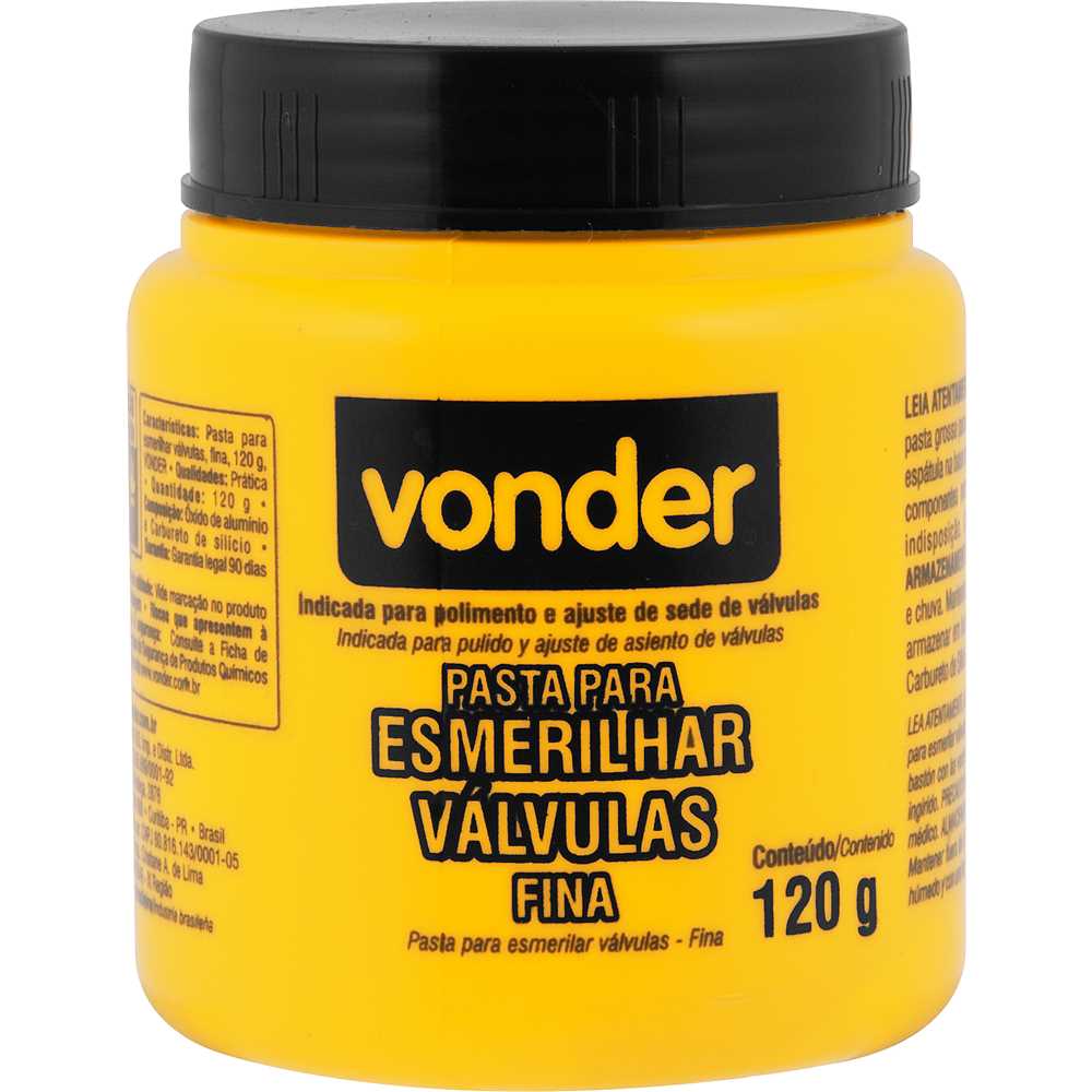 PASTA PARA ESMERILHAR VALVULA 120G FINA VONDER