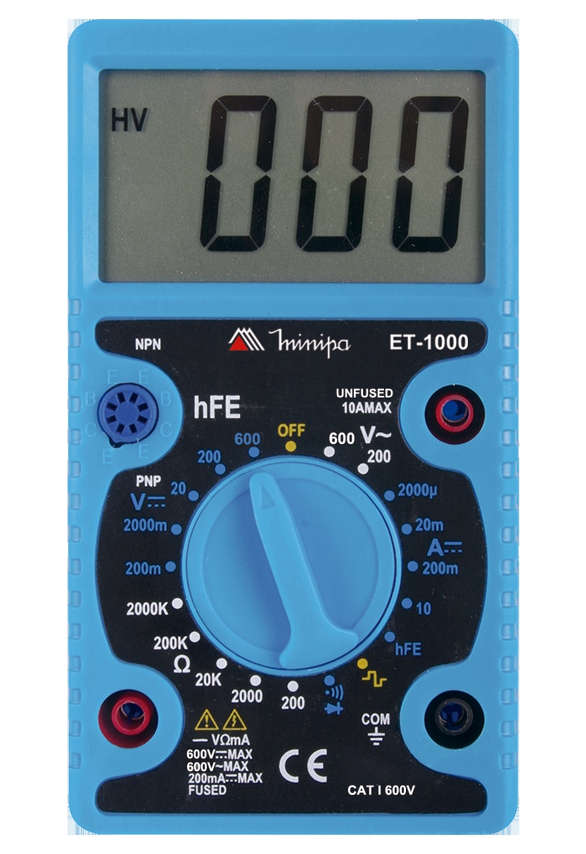 MULTIMETRO DIGITAL ET-1000 MINIPA