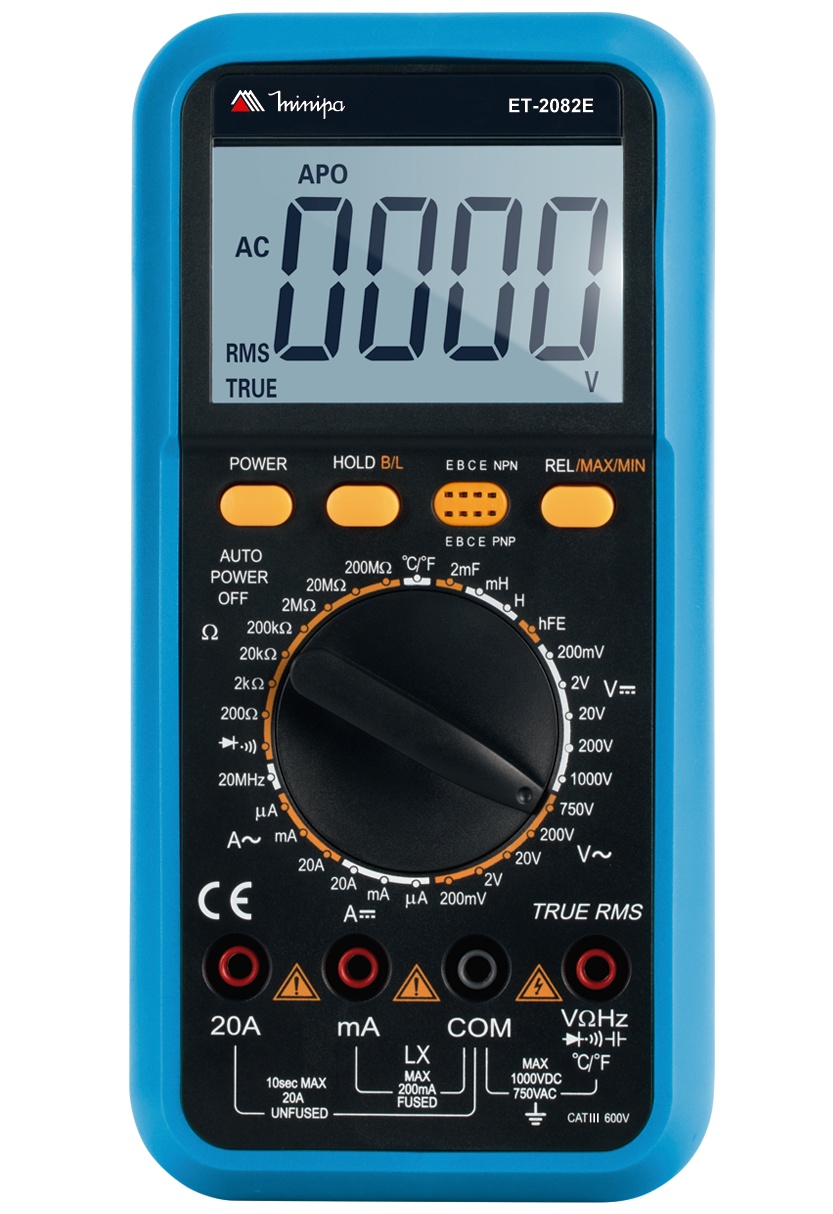 MULTÍMETRO DIGITAL ET-2082E 20A MINIPA