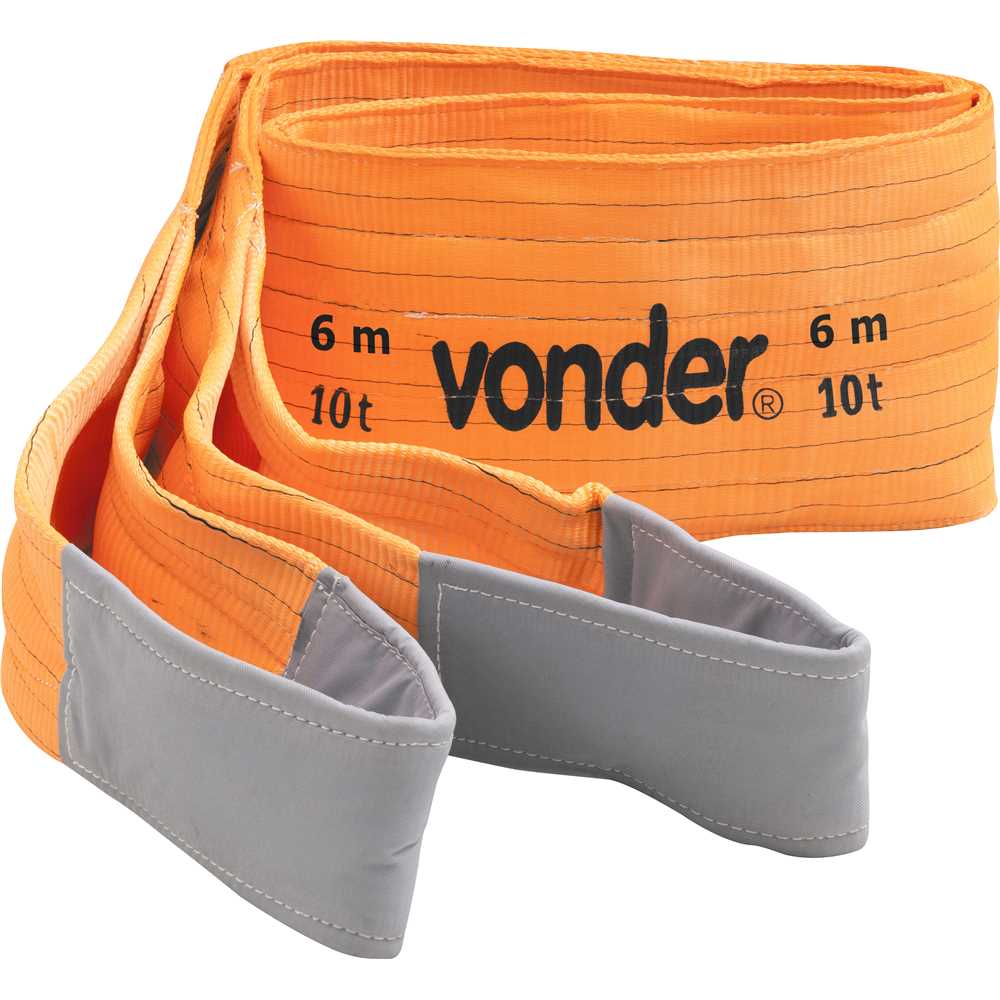 CINTA PARA ELEVACÃO 10TX300MMX6M LARANJA VONDER