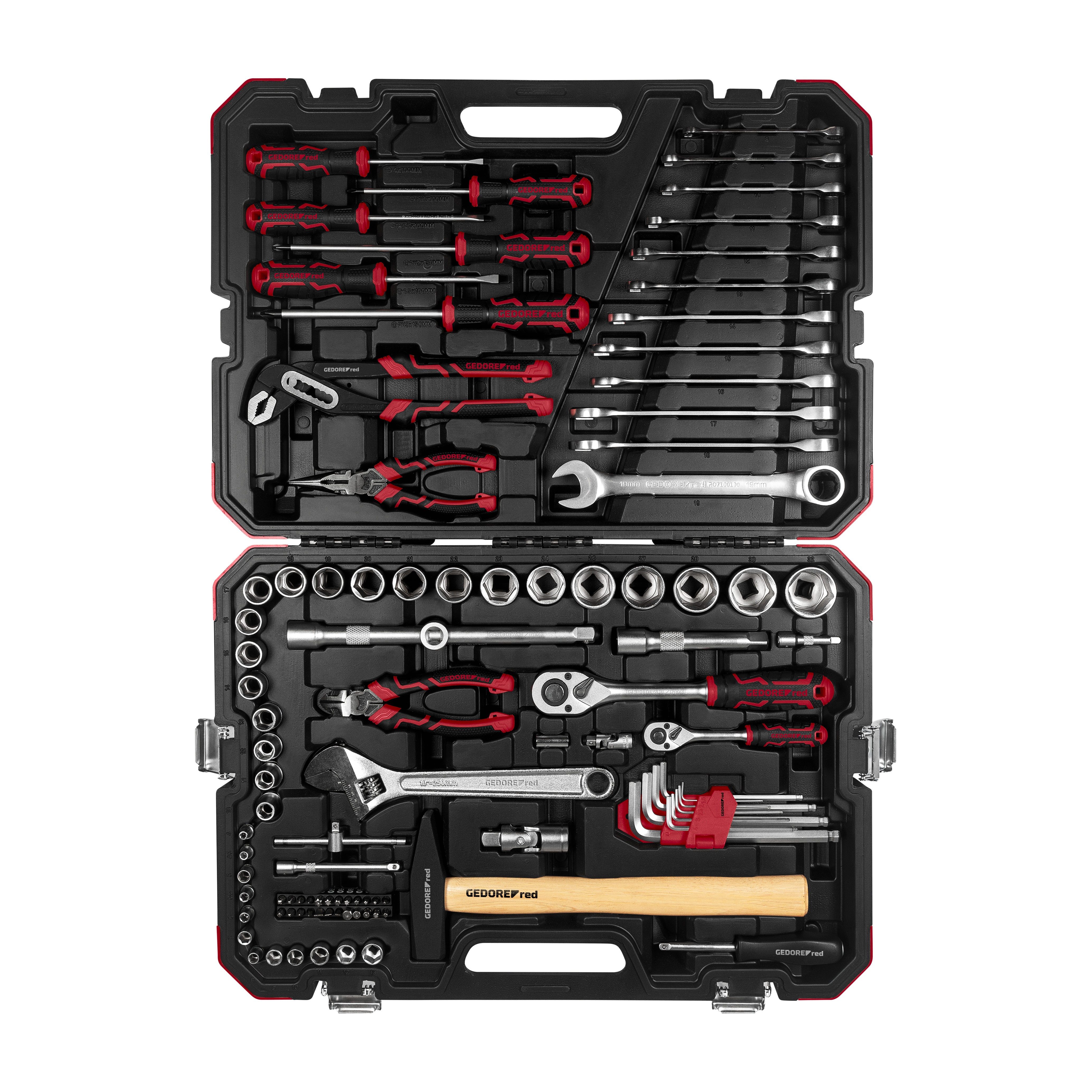 JOGO DE FERRAMENTAS COM 100 PEÇAS R46023100 GEDORE RED