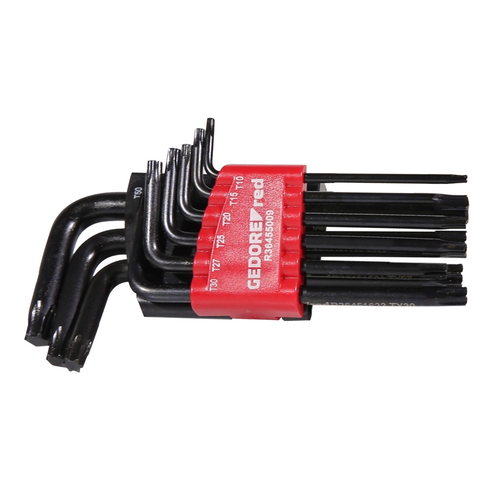 JOGO DE CHAVE TORX SUP COM 9 PEÇAS T10-T50 R36405009 GEDORE RED