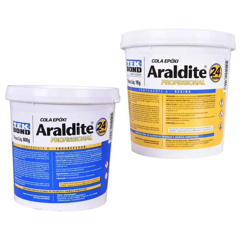 ADESIVO EPOXI ARALDITE 24H PROFISSIONAL 1.8KG TEKBOND